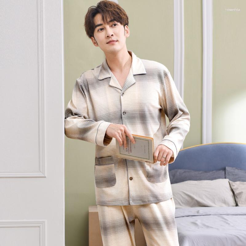 Men's Sleepwear Men's Fashion Cardigan Pyjamas For Man Knit Full Cotton Casual Autumn Pajamas Sets Men Pijamas Hombre Pajamers, Lx-98473
Men's Sleepwear Men's Fashion Cardigan Pyjamas For Man Knit Full Cotton Casual Autumn Pajamas Sets Men Pijamas Hombre Pajamers, Lx-98473