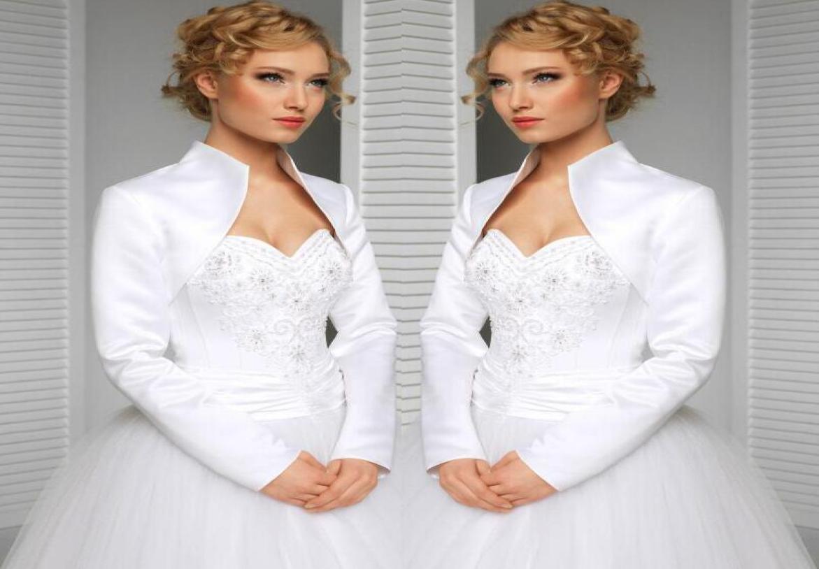 real custom made size and color wedding jacket satin long sleeves high collar bride accessories bridal bolero shrug wraps sh7153963, Silver
real custom made size and color wedding jacket satin long sleeves high collar bride accessories bridal bolero shrug wraps sh7153963, Silver