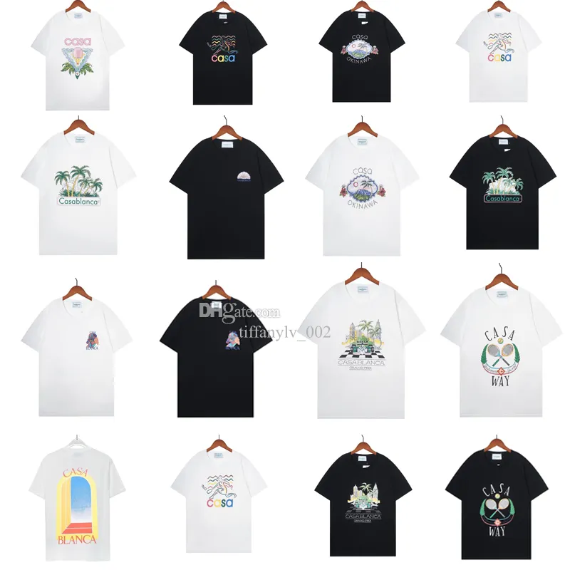 Casablanca 23 spring/summer new Wonderland Gate Star Castle casa letter logo short-sleeved couple T-shirt, 01
Casablanca 23 spring/summer new Wonderland Gate Star Castle casa letter logo short-sleeved couple T-shirt, 01