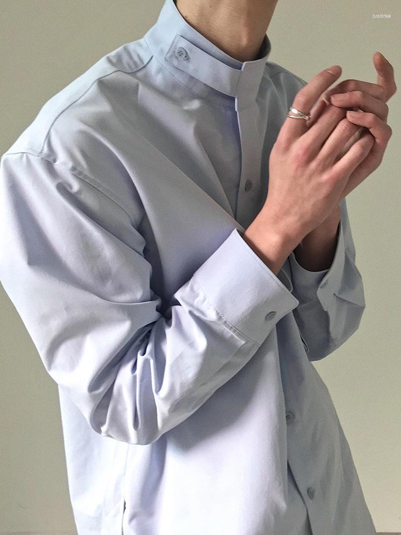 Men' Casual Shirts Men' ERTH Men' Wear Loose Korean Trendy Stand Collar Long Sleeve Vent Hme All-match White Tops 2023, Black
Men' Casual Shirts Men' ERTH Men' Wear Loose Korean Trendy Stand Collar Long Sleeve Vent Hme All-match White Tops 2023, Black