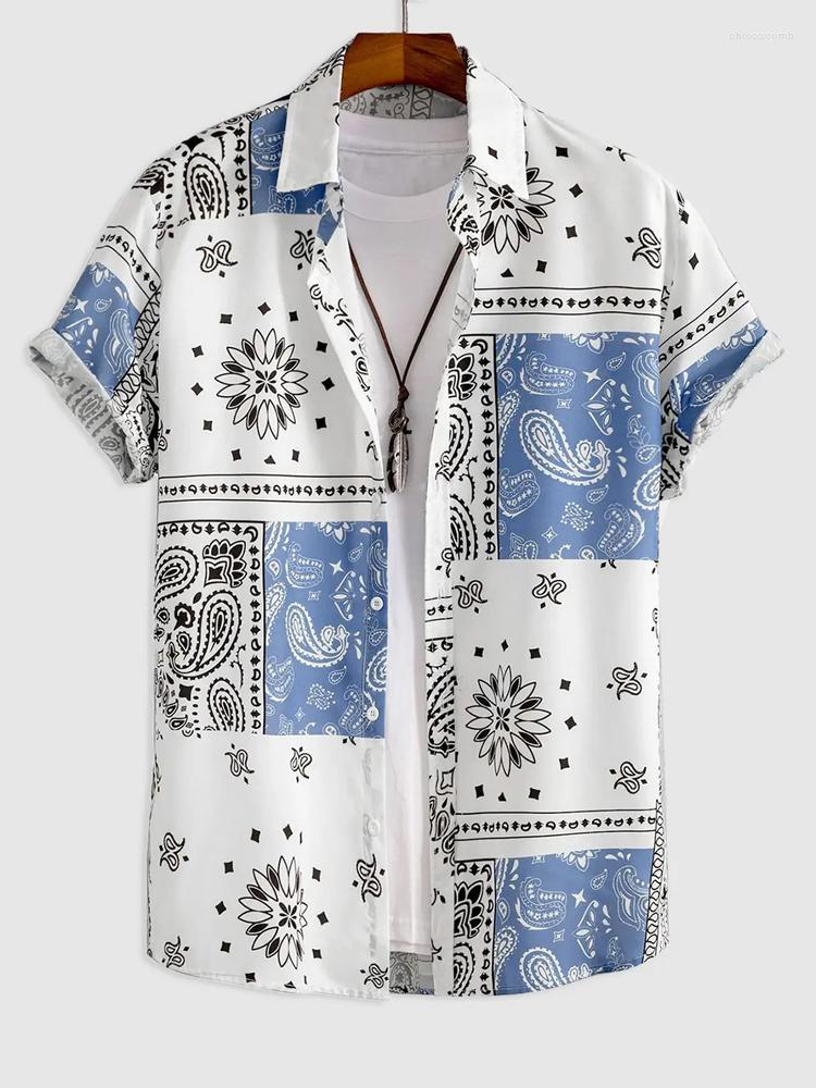 Men' Casual Shirts Guys Paisley Print Shirt Without Tee Men Summer Ethnic Button Up Short Sleeve Fashion Hawaiian T-Shirt, Blue
Men' Casual Shirts Guys Paisley Print Shirt Without Tee Men Summer Ethnic Button Up Short Sleeve Fashion Hawaiian T-Shirt, Blue