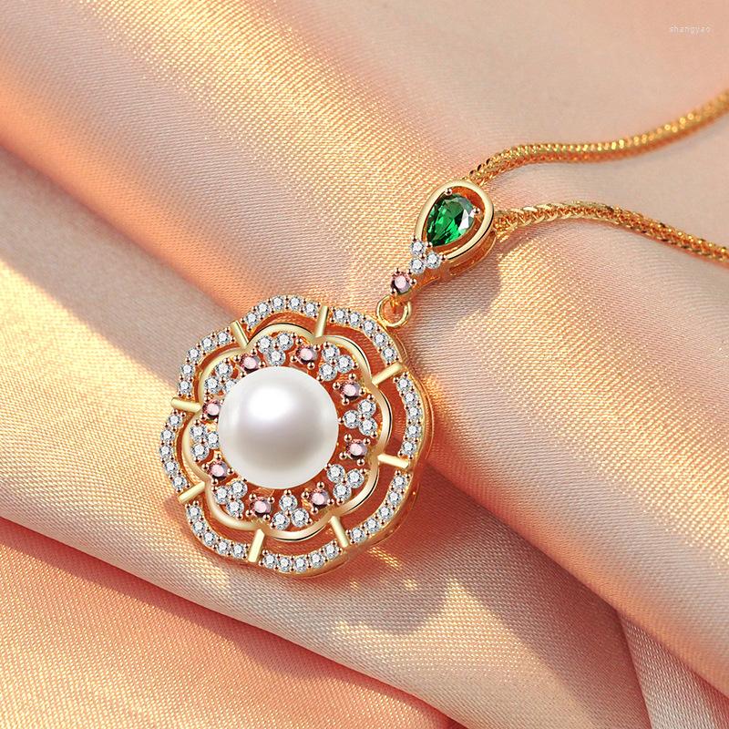 Chains Necklace Women's 925 Sterling Silver Rose Gold Plated Elegant Pearl Pendant Fashionable High-Grade Color Silve
Chains Necklace Women's 925 Sterling Silver Rose Gold Plated Elegant Pearl Pendant Fashionable High-Grade Color Silve