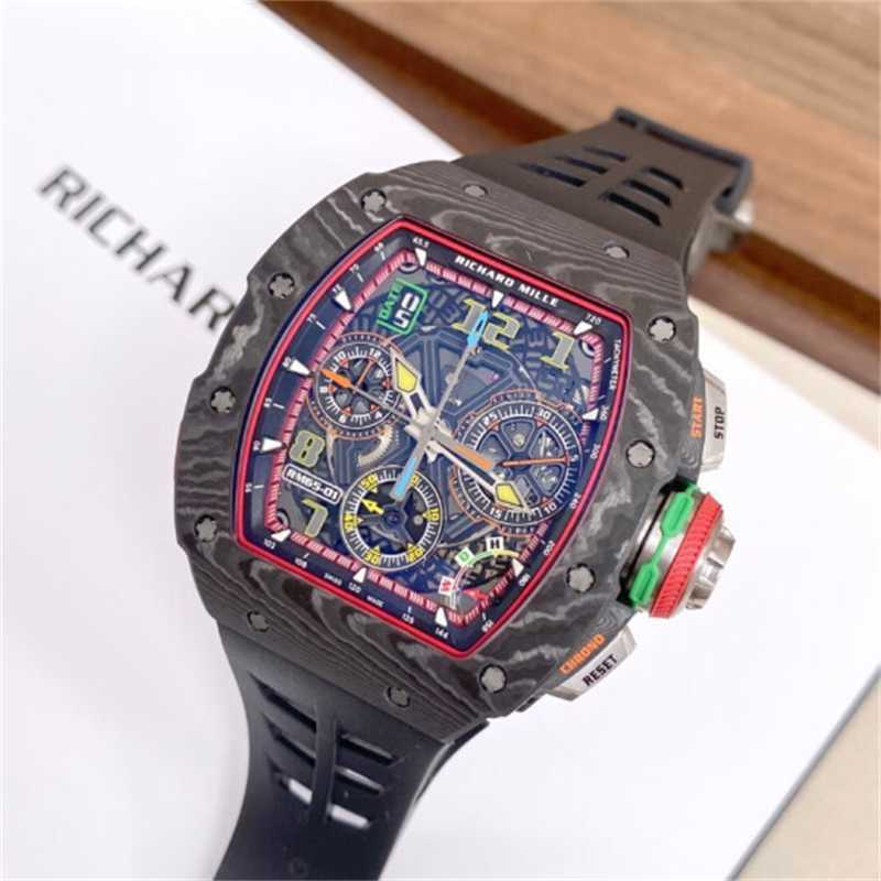 Richardmille Watches RM Men's Wristwatches Women's Wrist Watches RM65-01 Carbon Fiber NTPT Men's Fashion Leisure Sports Machinery Watch YI-OIWZ
Richardmille Watches RM Men's Wristwatches Women's Wrist Watches RM65-01 Carbon Fiber NTPT Men's Fashion Leisure Sports Machinery Watch YI-OIWZ