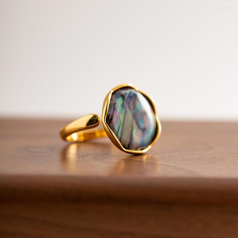 Cluster Rings 18KGF Green Abalone Open Ring Shell For Women Irregular Geometric Vintage Jewelry Gifts
Cluster Rings 18KGF Green Abalone Open Ring Shell For Women Irregular Geometric Vintage Jewelry Gifts