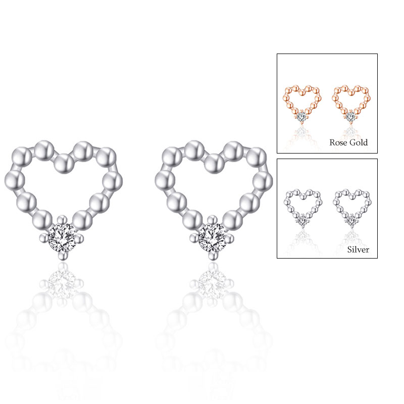 Romantic Heart Shaped Silver Stud Earrings with 1 piece AAA Cubic Zirconia Women Ear Studs 2023 New Designer Earrings
Romantic Heart Shaped Silver Stud Earrings with 1 piece AAA Cubic Zirconia Women Ear Studs 2023 New Designer Earrings