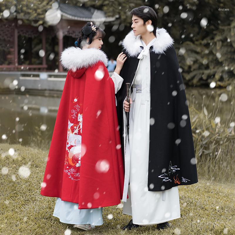 Stage Wear Hanfu Cloak Male Chinese Style Plus Velvet Thick Warm Coat Ancient Long Red Female Dress Dance Costume SL4305, Only cloak
Stage Wear Hanfu Cloak Male Chinese Style Plus Velvet Thick Warm Coat Ancient Long Red Female Dress Dance Costume SL4305, Only cloak