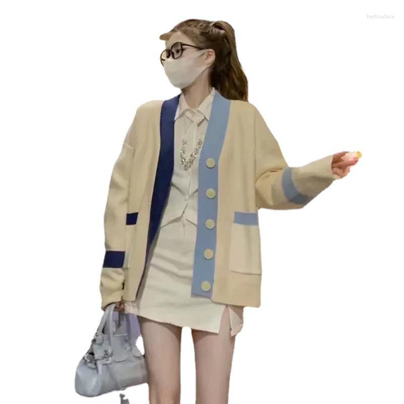 Women's Sweaters Autumn Winter Women Sweater Cardigan Casual Contrast Colors Patchwork Single Breasted Full Sleeve Ladies Knitted Tops, Picture shown
Women's Sweaters Autumn Winter Women Sweater Cardigan Casual Contrast Colors Patchwork Single Breasted Full Sleeve Ladies Knitted Tops, Picture shown