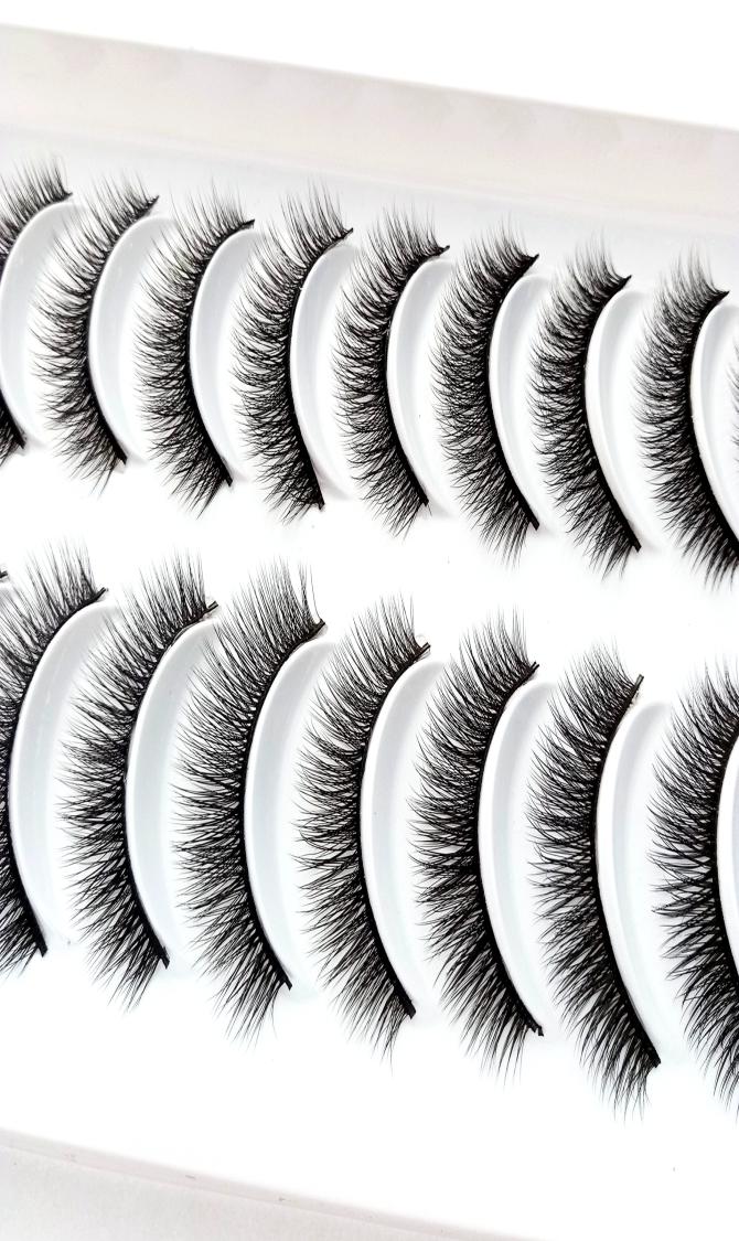 2019 NEW 10 pairs 100 Real Mink Eyelashes 3D Natural False Eyelashes Mink Lashes Soft Eyelash Extension Makeup Kit Cilios 3d1294106980
2019 NEW 10 pairs 100 Real Mink Eyelashes 3D Natural False Eyelashes Mink Lashes Soft Eyelash Extension Makeup Kit Cilios 3d1294106980