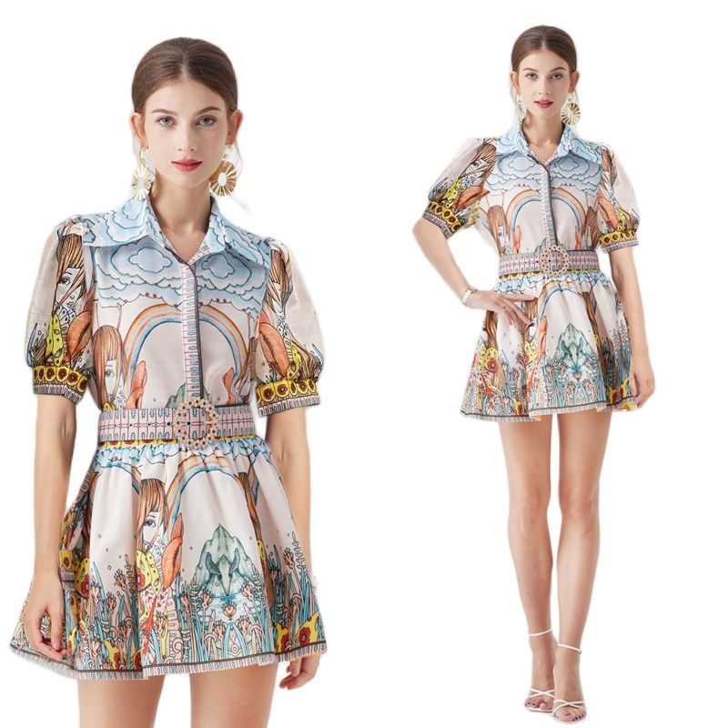 Women's Blouse and Skirt Designer Set Summer Two Piece Sets 2023 Fashion Print Polo Neck Button Front Shirt and Pleated Flare Skirts Vacation 2 Piece Party Dress Outfit, Ivory
Women's Blouse and Skirt Designer Set Summer Two Piece Sets 2023 Fashion Print Polo Neck Button Front Shirt and Pleated Flare Skirts Vacation 2 Piece Party Dress Outfit, Ivory