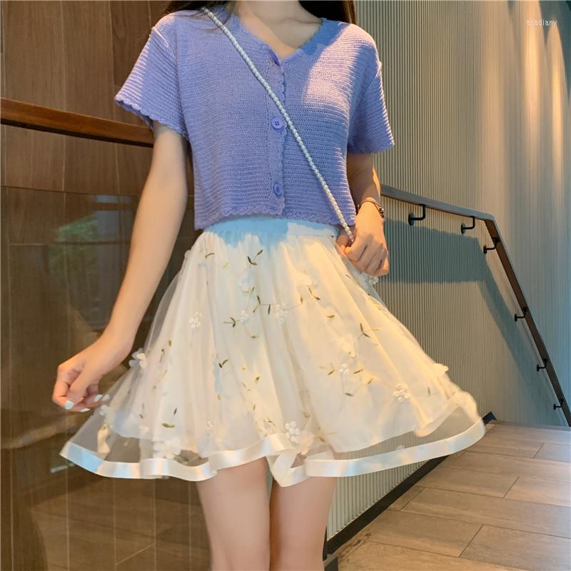 Skirts Summer Elegant Sweet Fairy Women Mini Female Mesh Floral Casual Fashion High Waist Streetwear Stylish Shiny Chic Skirt, Black
Skirts Summer Elegant Sweet Fairy Women Mini Female Mesh Floral Casual Fashion High Waist Streetwear Stylish Shiny Chic Skirt, Black