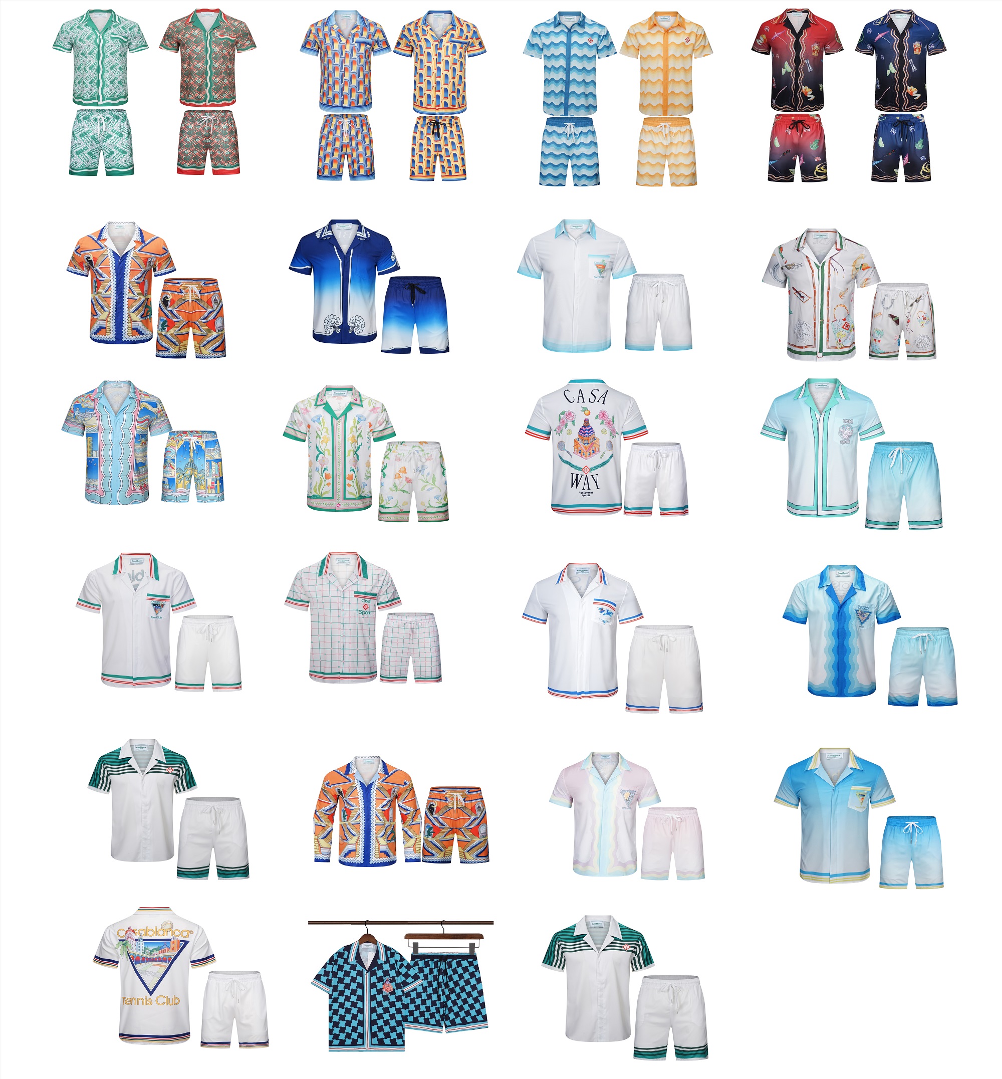 Casablanca New Short sleeve shirt collection monogram print mens and womens high quality designer silk beach set shirts, select products by image, Yellow
Casablanca New Short sleeve shirt collection monogram print mens and womens high quality designer silk beach set shirts, select products by image, Yellow