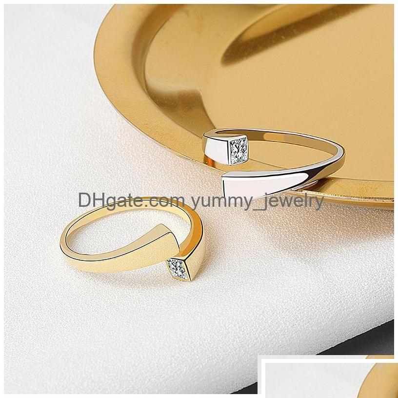 Band Rings Korean Delicate Square Cubic Zircon Ring For Women Girls Micro Paved Open Adjustable Fashion Jewelry Gifts Drop Delivery Dhbuz
Band Rings Korean Delicate Square Cubic Zircon Ring For Women Girls Micro Paved Open Adjustable Fashion Jewelry Gifts Drop Delivery Dhbuz