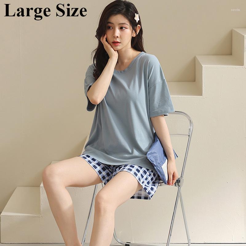 Women's Sleepwear 2pcs Set Pajamas For Women Short Sleeve T Shirt And Shorts Casual Lovely Home Wear Sets Female Summer Clothes
Women's Sleepwear 2pcs Set Pajamas For Women Short Sleeve T Shirt And Shorts Casual Lovely Home Wear Sets Female Summer Clothes