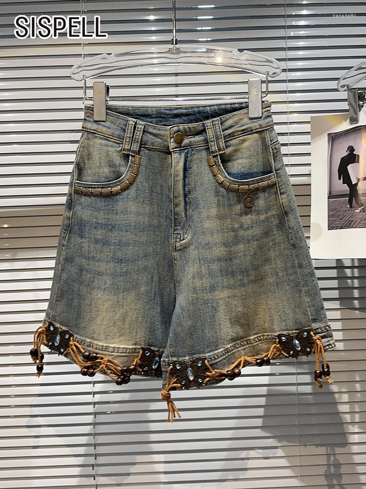 Women' Jeans SISPELL Vintage Patchwork Embroidered Flares Denim Trousers For Women High Waist Spliced Drawstring Summer Loose Shorts Female, Bule
Women' Jeans SISPELL Vintage Patchwork Embroidered Flares Denim Trousers For Women High Waist Spliced Drawstring Summer Loose Shorts Female, Bule
