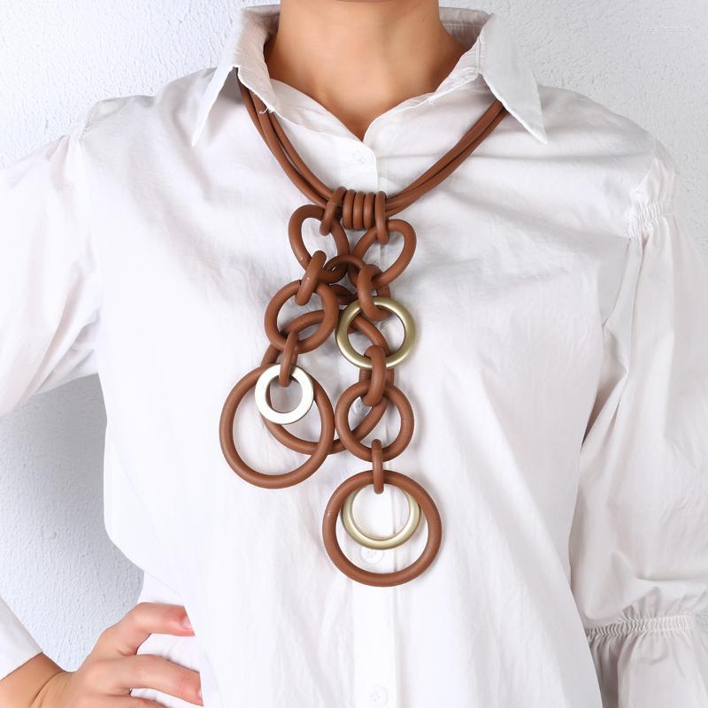 Pendant Necklaces Amorcome Punk Style Big Circle Rubber Jewelry For Women Long Choker Necklace Handmade Chains CollarPendant Gord22
Pendant Necklaces Amorcome Punk Style Big Circle Rubber Jewelry For Women Long Choker Necklace Handmade Chains CollarPendant Gord22