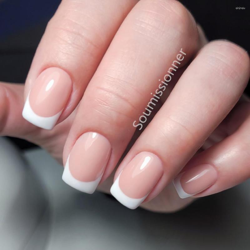 False Nails 24Pcs Shiny Natural Short Square Fake With Adhesive Artificial French DIY Full Cover Tip Manicure Tool, F013
False Nails 24Pcs Shiny Natural Short Square Fake With Adhesive Artificial French DIY Full Cover Tip Manicure Tool, F013
