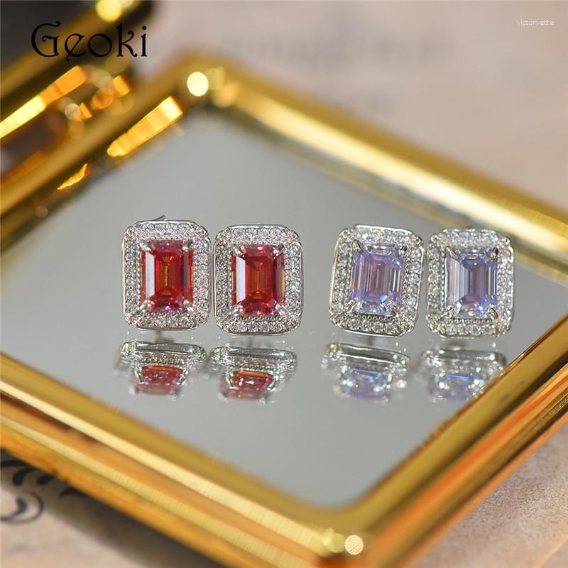 Stud Earrings Silver 925 Original Total 2 Carat Emerald Cut Diamond Test Past Purple Red Moissanite Brilliant Gemstone Jewelry
Stud Earrings Silver 925 Original Total 2 Carat Emerald Cut Diamond Test Past Purple Red Moissanite Brilliant Gemstone Jewelry