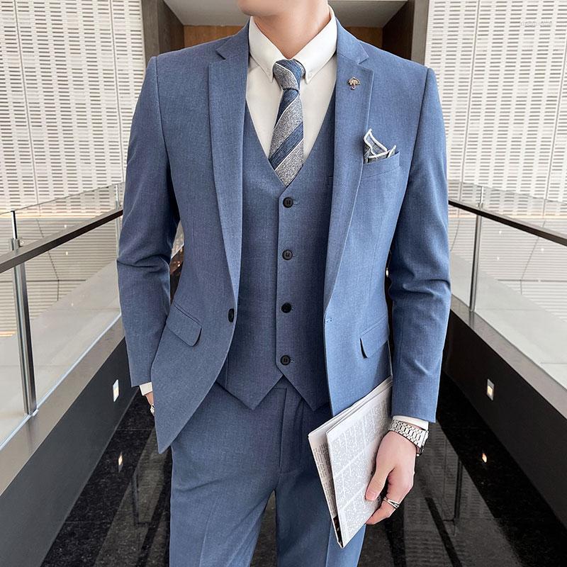 Men's Suits Men's For Men Navy Blue Spring Beige Notched Lapel Single Breasted Wedding Casual Business Slim Fit 3 Pcs Blazer Chaleco, Dark grey 3 pieces
Men's Suits Men's For Men Navy Blue Spring Beige Notched Lapel Single Breasted Wedding Casual Business Slim Fit 3 Pcs Blazer Chaleco, Dark grey 3 pieces