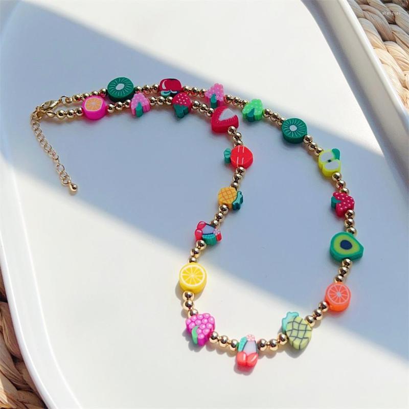 Choker KKBEAD Boho Summer Tropical Fruits Beads Necklace For Women Y2k Jewelry Gold Color Beaded Necklaces Gift Friends
Choker KKBEAD Boho Summer Tropical Fruits Beads Necklace For Women Y2k Jewelry Gold Color Beaded Necklaces Gift Friends