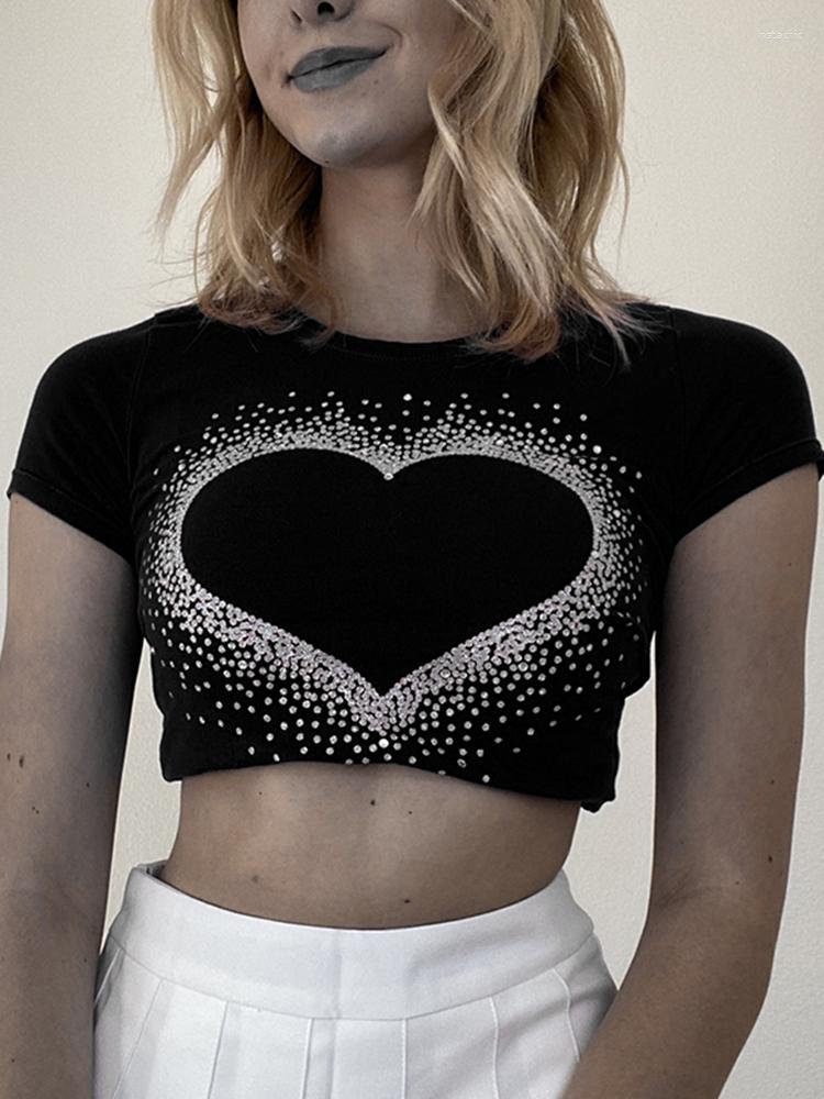 Women' T Shirts Crop Top Girl Heart Print Summer Emo Casual Short Sleeve Pullovers Tees Chic Women Clothes Vintage Y2k Female Oversized, Black
Women' T Shirts Crop Top Girl Heart Print Summer Emo Casual Short Sleeve Pullovers Tees Chic Women Clothes Vintage Y2k Female Oversized, Black