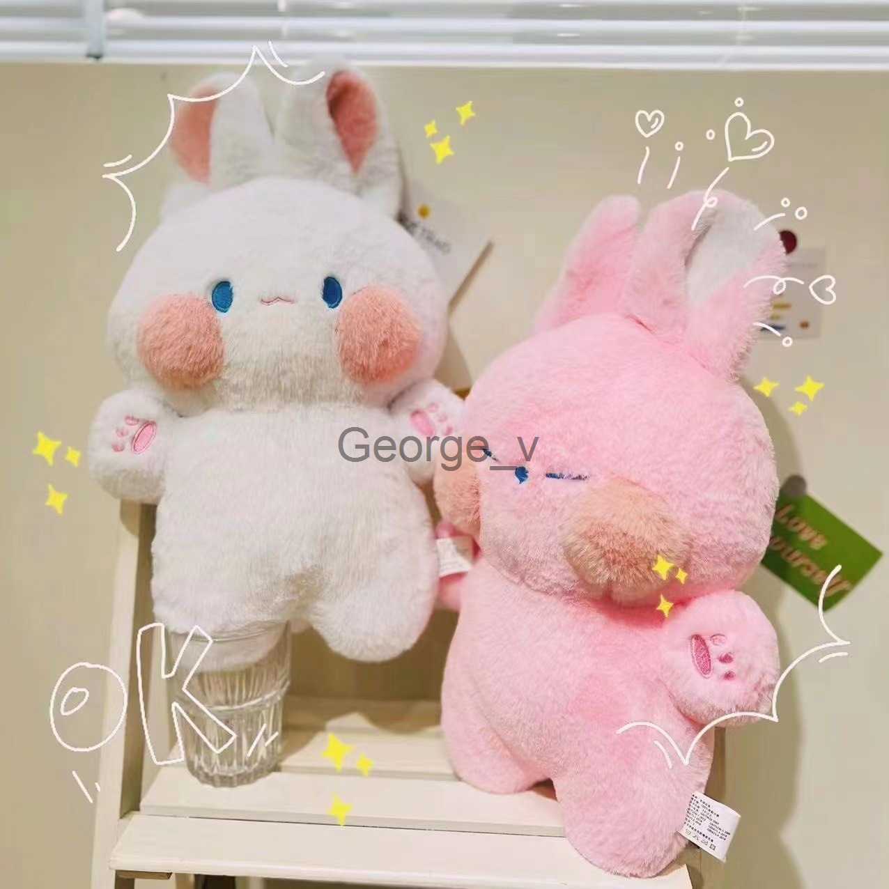 Stuffed Plush Animals Dudu Cat Rabbit Doll Plush Toys Kawaii Stuffed Plushie Soft Plush Cotton Sofa Cushion Pillow Lovely Xmas Gift For Kids Girls J23