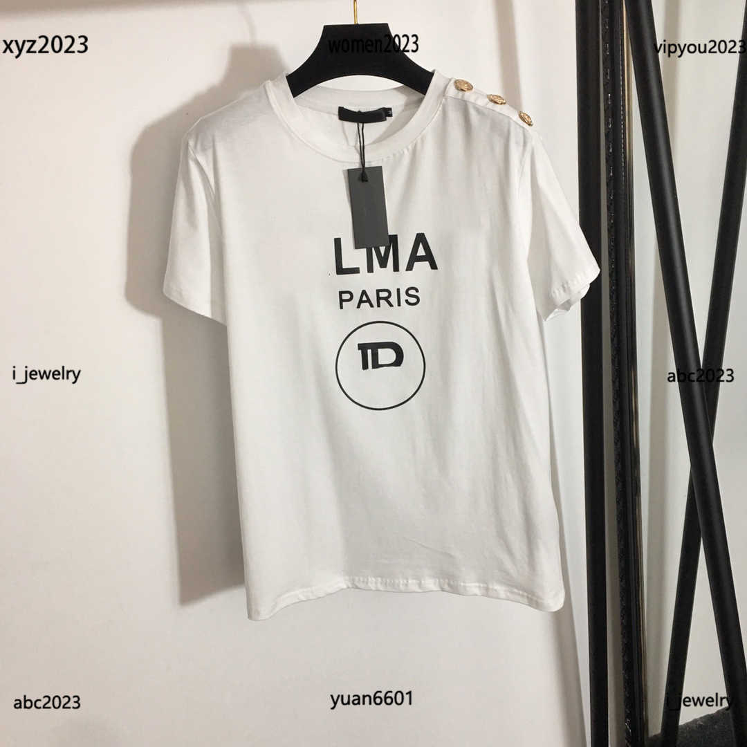 designer clothes women T-Shirt high quality Gold button decoration Tees Solid color girl short sleeve summer tops #Multiple product, #1
designer clothes women T-Shirt high quality Gold button decoration Tees Solid color girl short sleeve summer tops #Multiple product, #1