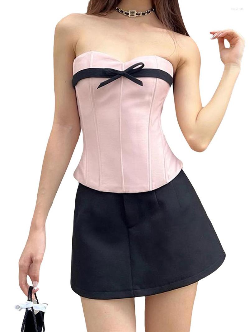 Women' T Shirts Chic Color Block Crochet Knit Bandeau Top With Striped Ribbed Detailing And Side Slit - Perfect Summer Crop Camisole For, B black blue
Women' T Shirts Chic Color Block Crochet Knit Bandeau Top With Striped Ribbed Detailing And Side Slit - Perfect Summer Crop Camisole For, B black blue