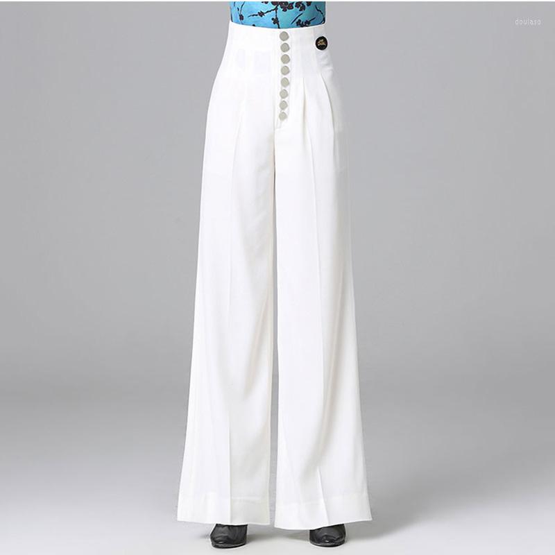 Stage Wear Womens Ballroom Dance Pants High Waist Lady's Latin Standard Practice Wide Leg White Trousers Dancing Waltz Clothes
Stage Wear Womens Ballroom Dance Pants High Waist Lady's Latin Standard Practice Wide Leg White Trousers Dancing Waltz Clothes