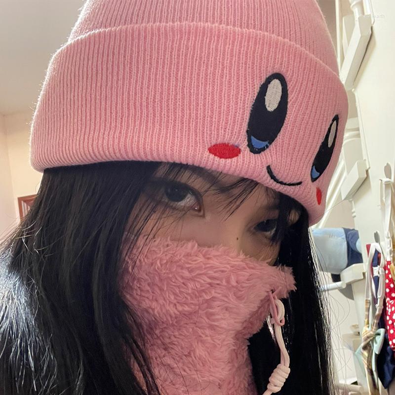 Berets Anime Cartoon Cute Beanie Hat Cosplay Warm Knitted Eye Embroidery Elasticity Winter Girl Women Skull Cap 2023
Berets Anime Cartoon Cute Beanie Hat Cosplay Warm Knitted Eye Embroidery Elasticity Winter Girl Women Skull Cap 2023
