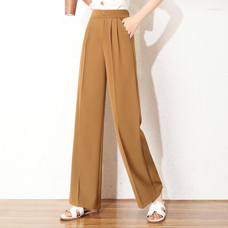 Women' Pants Solid Color Black Khaki Wide-Legged Straight Suit Female High Waist Woman Spring Autumn For Women' Clothing Panty 2023
Women' Pants Solid Color Black Khaki Wide-Legged Straight Suit Female High Waist Woman Spring Autumn For Women' Clothing Panty 2023