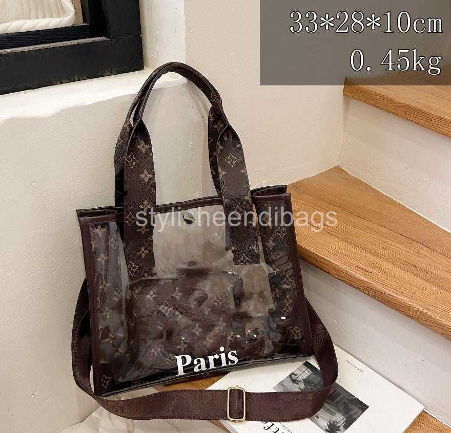 Designer Bags women's Fashion transparent shopping Bag Preschooler alphabet large capacity portable PVC waterproof travel toiletry storage bag stylisheendibags, 33x28x10cm
Designer Bags women's Fashion transparent shopping Bag Preschooler alphabet large capacity portable PVC waterproof travel toiletry storage bag stylisheendibags, 33x28x10cm