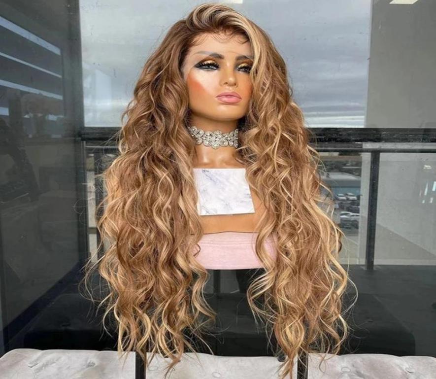 Highlights Wig Golden Blonde HD Transprent Bouncy Curly 360 Lace Frontal Human Hair Wigs Water Wave Remy Laces Front 200 Denisty1552075, Ombre color
Highlights Wig Golden Blonde HD Transprent Bouncy Curly 360 Lace Frontal Human Hair Wigs Water Wave Remy Laces Front 200 Denisty1552075, Ombre color