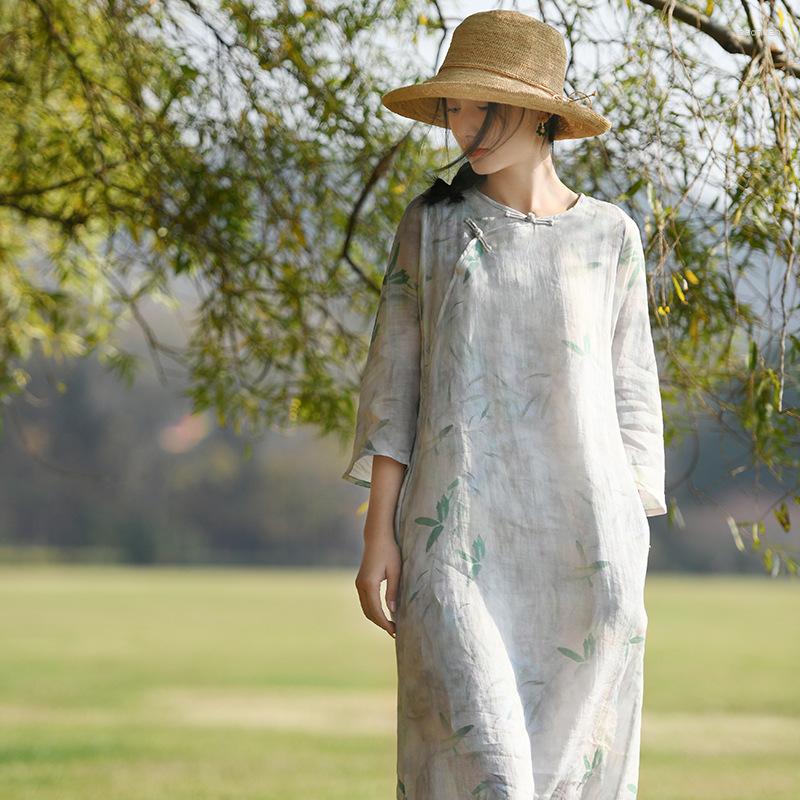 Ethnic Clothing Chinese Style Cotton And Women's 2023 Spring Vintage Dress Female National Ramie Improved Cheongsam Skirt
Ethnic Clothing Chinese Style Cotton And Women's 2023 Spring Vintage Dress Female National Ramie Improved Cheongsam Skirt