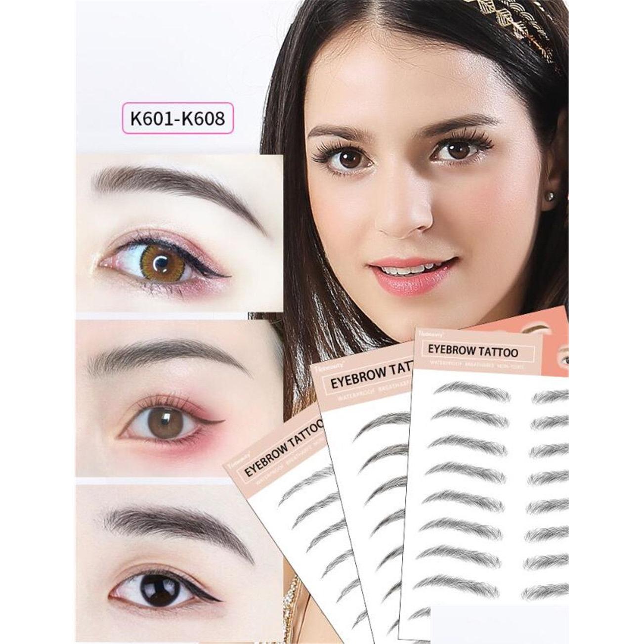 False Eyelashes Magic Eyebrows 4D Hair-Like Eyebrow Tattoo Sticker Waterproof Lasting Makeup Water-Based Eye Brow Stickers Cosmetics Dhpyr
False Eyelashes Magic Eyebrows 4D Hair-Like Eyebrow Tattoo Sticker Waterproof Lasting Makeup Water-Based Eye Brow Stickers Cosmetics Dhpyr