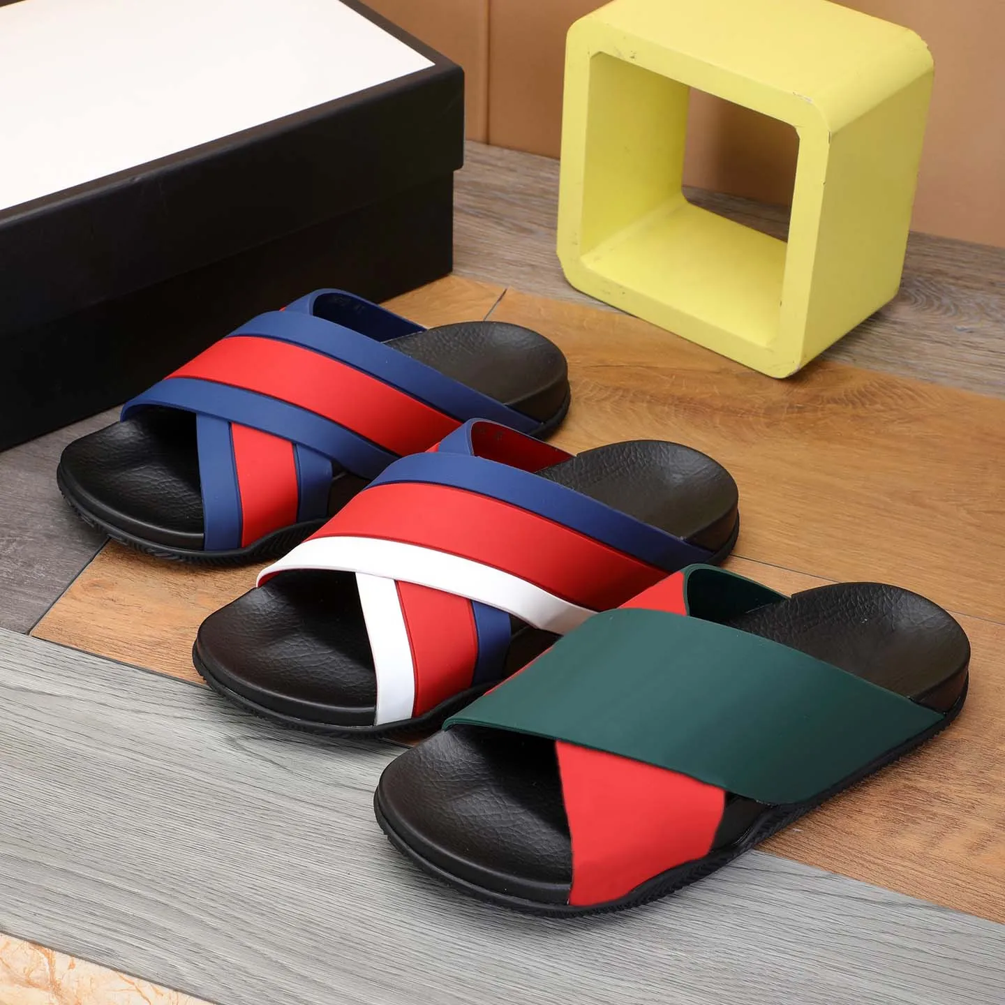 Designer Sandal Women Men Rubber Leather Slide Sandal Dress Shoe Wedges Sandal Beach Slippers Luxury Summer Platform Size 35-45 with Box8, #1
Designer Sandal Women Men Rubber Leather Slide Sandal Dress Shoe Wedges Sandal Beach Slippers Luxury Summer Platform Size 35-45 with Box8, #1