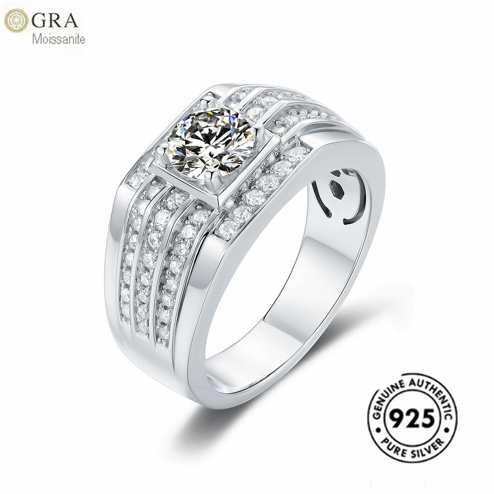 Real Solid 925 Sterling Silver 1ct Mossanite Engagement Men Jewelry Custom Figer Rings Ready For Ship
Real Solid 925 Sterling Silver 1ct Mossanite Engagement Men Jewelry Custom Figer Rings Ready For Ship