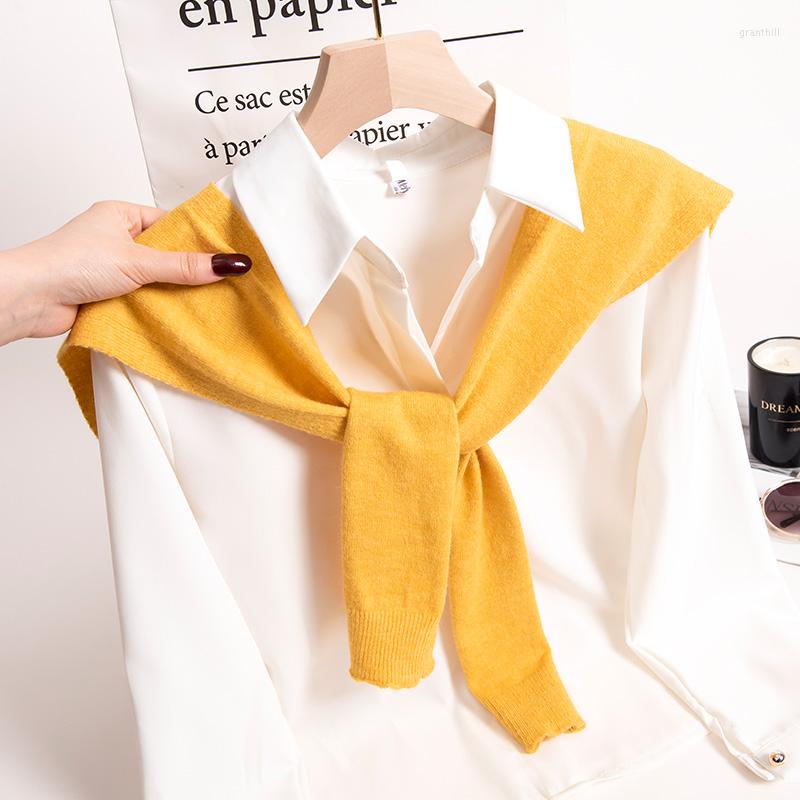 Scarves Fashion Knit Warm Shawl Autumn Women Poncho Blouse Shoulders Fake Collar Cape Knotted Scarf Solid Color Beige Neck Guard Scarve
Scarves Fashion Knit Warm Shawl Autumn Women Poncho Blouse Shoulders Fake Collar Cape Knotted Scarf Solid Color Beige Neck Guard Scarve