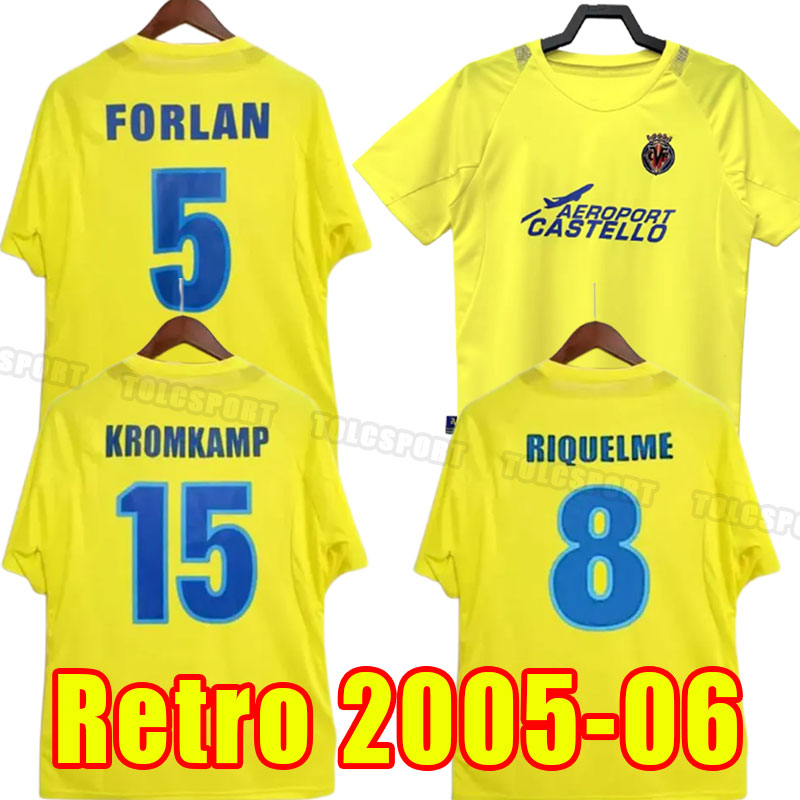 2005 2006 Retro Villarreal soccer jersey Roger FORLAN Tacchinardi Cazorla RIQUELME KROMKAMP Figueroa 05 06 classic vintage football shirt
2005 2006 Retro Villarreal soccer jersey Roger FORLAN Tacchinardi Cazorla RIQUELME KROMKAMP Figueroa 05 06 classic vintage football shirt
