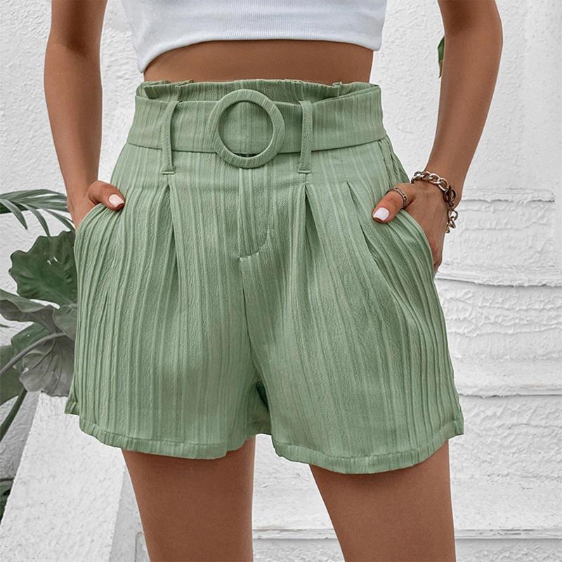 Women's Shorts Women's Casual Solid Color Suit Pants With Belt Ladies Fashion Waistband Pocket Female Comfort Loose Beach Short, Mint green
Women's Shorts Women's Casual Solid Color Suit Pants With Belt Ladies Fashion Waistband Pocket Female Comfort Loose Beach Short, Mint green