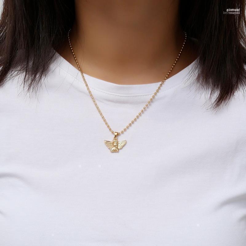 Pendant Necklaces Gold Color Angel Stainless Steel Necklace For Women Jewelry Guardian Single Layer Gord22
Pendant Necklaces Gold Color Angel Stainless Steel Necklace For Women Jewelry Guardian Single Layer Gord22