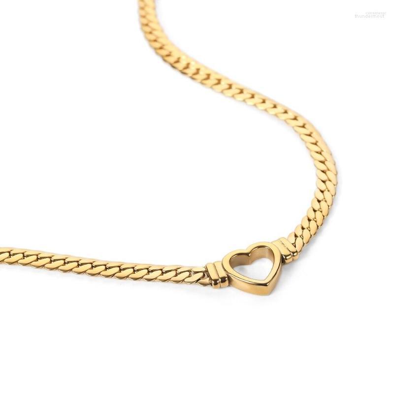 Chains Youthway Casual Style Gold Plated Stainless Steel Cuban Link Heart Chain For Women Waterproof Necklace Girlfriend Gift
Chains Youthway Casual Style Gold Plated Stainless Steel Cuban Link Heart Chain For Women Waterproof Necklace Girlfriend Gift