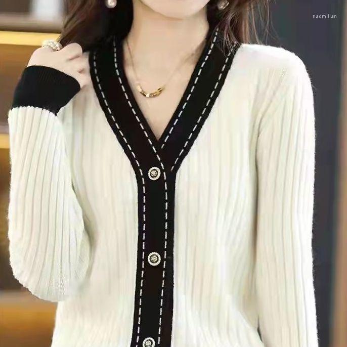 Women's Knits 2023 Spring And Autumn Women Cardigan V-Neck Patchwork Sweater Korean Fashion Single Breasted Knitted Lazy Wind N86, Apricot
Women's Knits 2023 Spring And Autumn Women Cardigan V-Neck Patchwork Sweater Korean Fashion Single Breasted Knitted Lazy Wind N86, Apricot