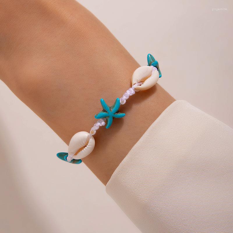 Bangle HuaTang Beach Casual Style Seashell Starfish String Adjustable Single Layer Women's Accessories
Bangle HuaTang Beach Casual Style Seashell Starfish String Adjustable Single Layer Women's Accessories