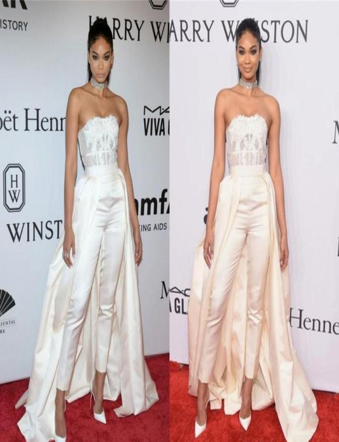 2019 Strapless Celebrity Evening Dress Jumpsuits Lace Applique Holiday Women Wear Formal Party Prom Gown Custom Made Plus Size7611656, Champagne
2019 Strapless Celebrity Evening Dress Jumpsuits Lace Applique Holiday Women Wear Formal Party Prom Gown Custom Made Plus Size7611656, Champagne
