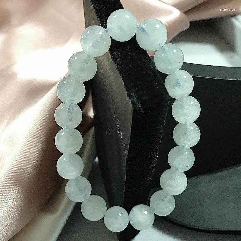 Strand Women Men Bracelet Nature Aquamarines Round 11-12 Mm Beads 19cm/pcs Not Glass Really Crystal For Gift Dyed Color
Strand Women Men Bracelet Nature Aquamarines Round 11-12 Mm Beads 19cm/pcs Not Glass Really Crystal For Gift Dyed Color