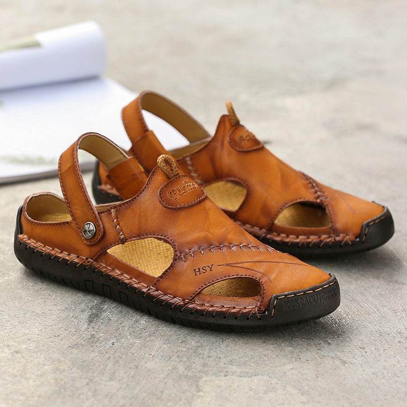 Sandals Outdoor Genuine Leather Men's Summer Nonslip Anticollision Toe Beach Casual Shoes Walking Hiking Travel Men 230628, Black
Sandals Outdoor Genuine Leather Men's Summer Nonslip Anticollision Toe Beach Casual Shoes Walking Hiking Travel Men 230628, Black