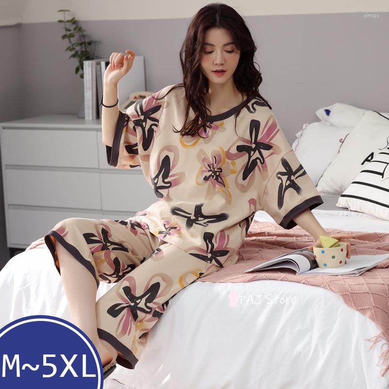 Women's Sleepwear Big Size 4XL 5XL Summer Women's Short Ladies' Pyjamas Cotton Mother's Pijamas Nightgown Loose Pigiama, Gray
Women's Sleepwear Big Size 4XL 5XL Summer Women's Short Ladies' Pyjamas Cotton Mother's Pijamas Nightgown Loose Pigiama, Gray