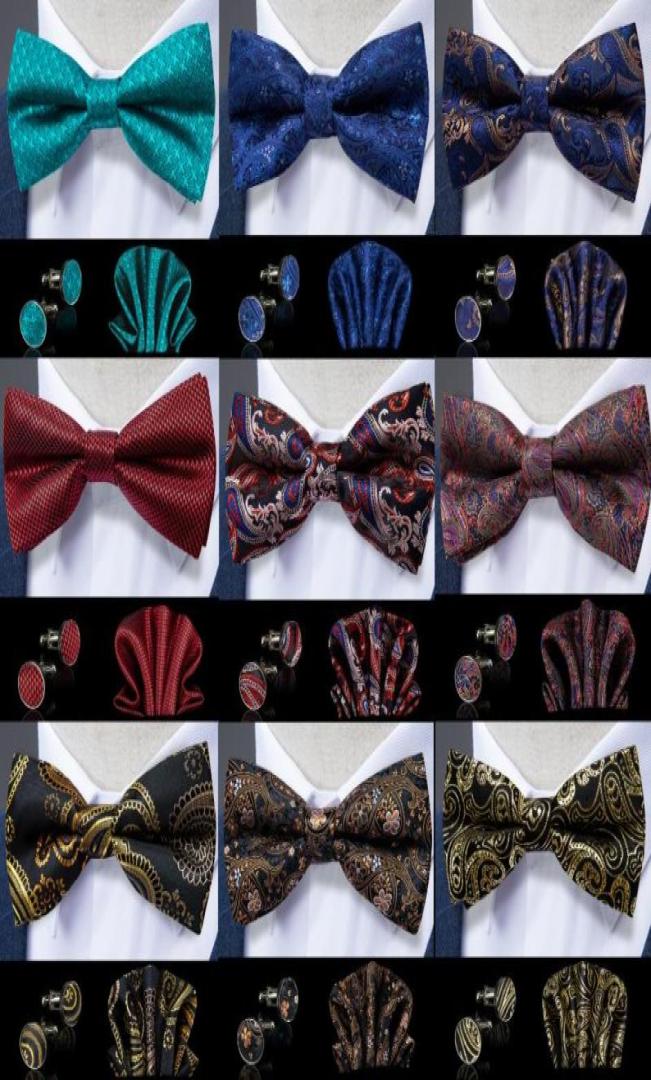 Bow Ties Fashion Paisley Floral Check Tie Handkerchief Set Men Butterfly Wedding Carvat With Cufflinks Groom Tuxedo Bowties DiBanG4586484
Bow Ties Fashion Paisley Floral Check Tie Handkerchief Set Men Butterfly Wedding Carvat With Cufflinks Groom Tuxedo Bowties DiBanG4586484