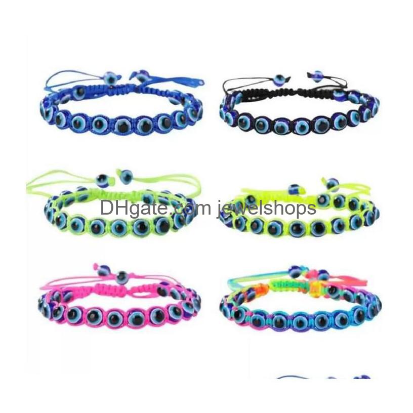 Beaded Handmade Strands Bracelets Turkey Blue Evil Eye Charm Bracelet For Women Braided String Rope Fatima Beads Chain Bangle Drop D Dhlkn
Beaded Handmade Strands Bracelets Turkey Blue Evil Eye Charm Bracelet For Women Braided String Rope Fatima Beads Chain Bangle Drop D Dhlkn
