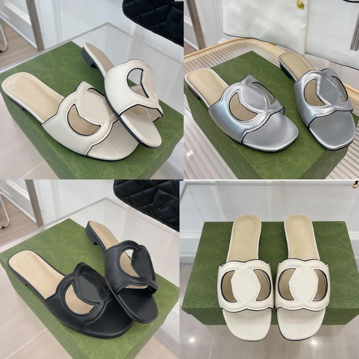 Women brand slipper Shoes Interlocking Cut-out Slide Sandal calfskin Leather cut out Slippers designer Heeled Leather Sexy Sandals Calf Ladies Fashion Cutout Shoes, 14
Women brand slipper Shoes Interlocking Cut-out Slide Sandal calfskin Leather cut out Slippers designer Heeled Leather Sexy Sandals Calf Ladies Fashion Cutout Shoes, 14